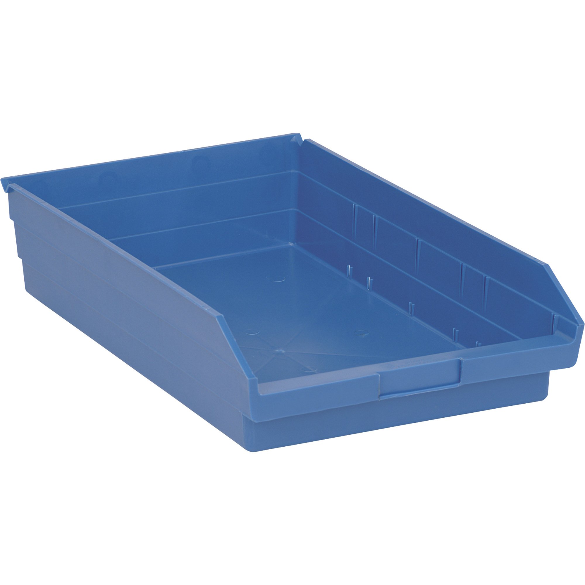 Quantum Storage Economy Shelf Bins — 17 7/8in. x 11 1/8in. x 4in. Size, Carton of 8